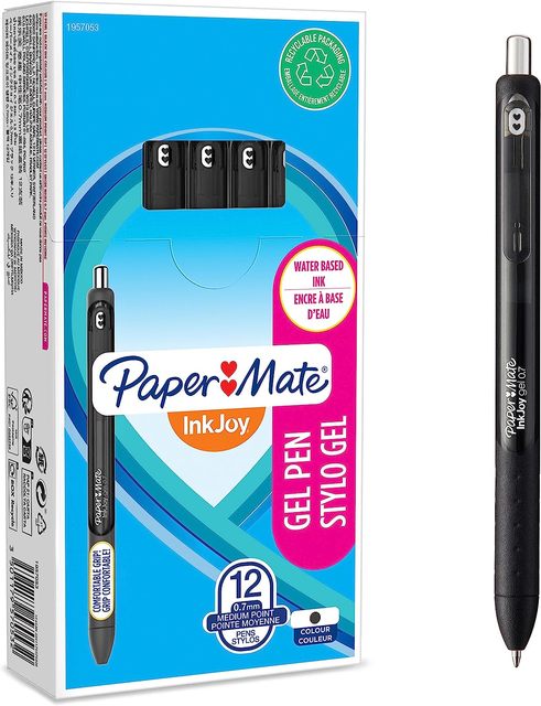 Paper Mate InkJoy Gel Pens  Medium Point (0.7 mm) Blue Black Red